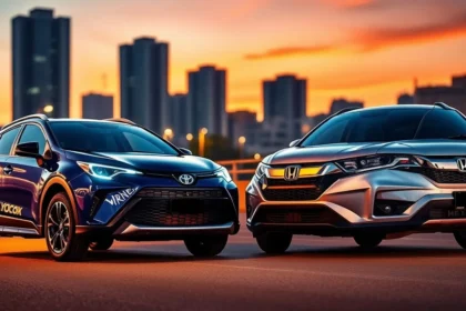 Comparativo direto entre Toyota Corolla Cross 1.8 Hybrid (2020–2023) e Honda HR-V Touring 1.5 Turbo (2019–2022) para decidir qual SUV usado entrega mais.